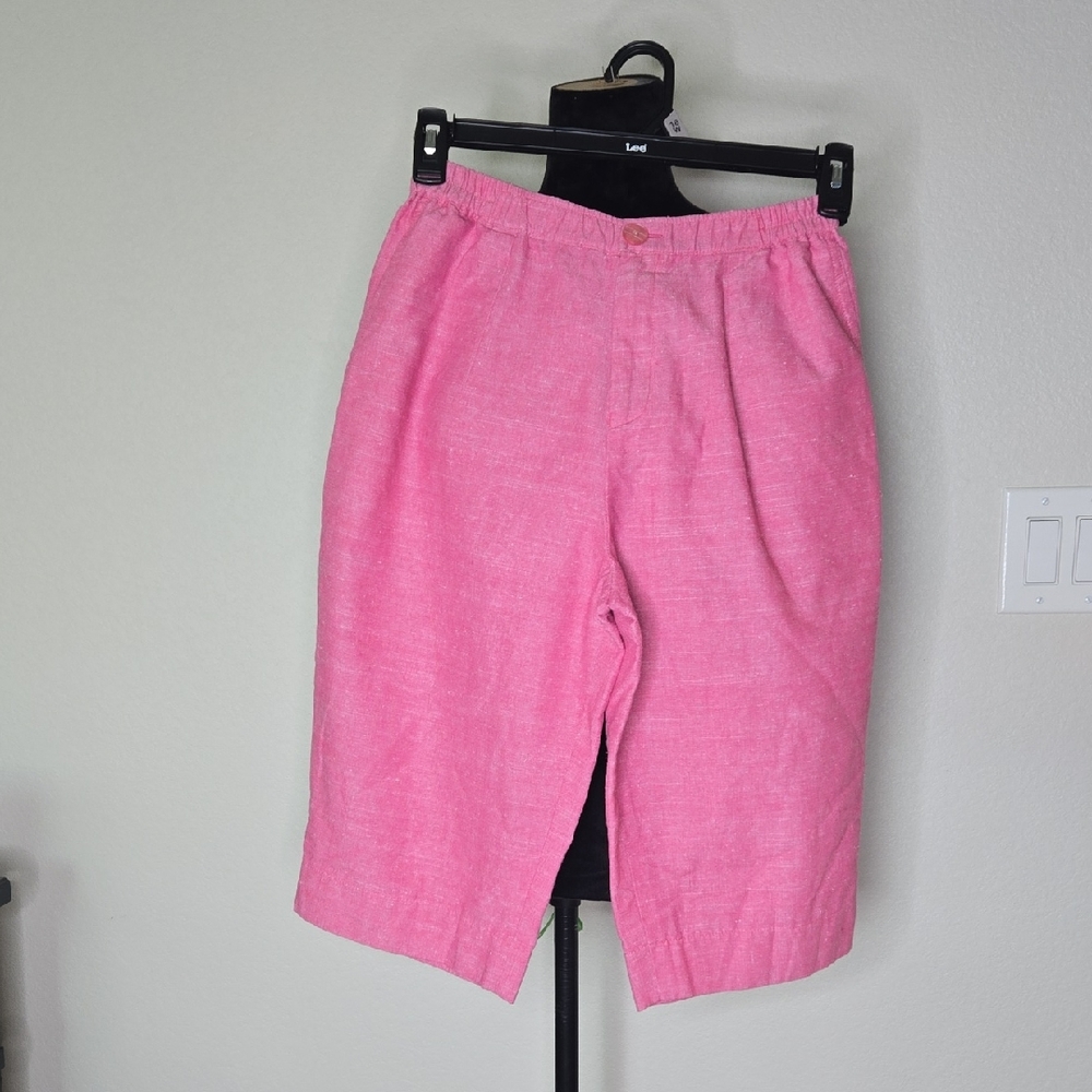 💣3/$15 Pink Women's Linen Feel Cullots